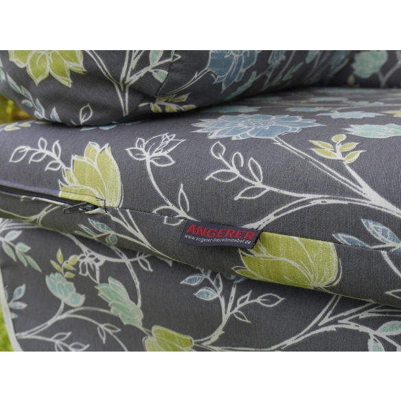 Hollywoodschaukelauflage »Trend«, grau, Blumen, BxL: 180 x 54 cm