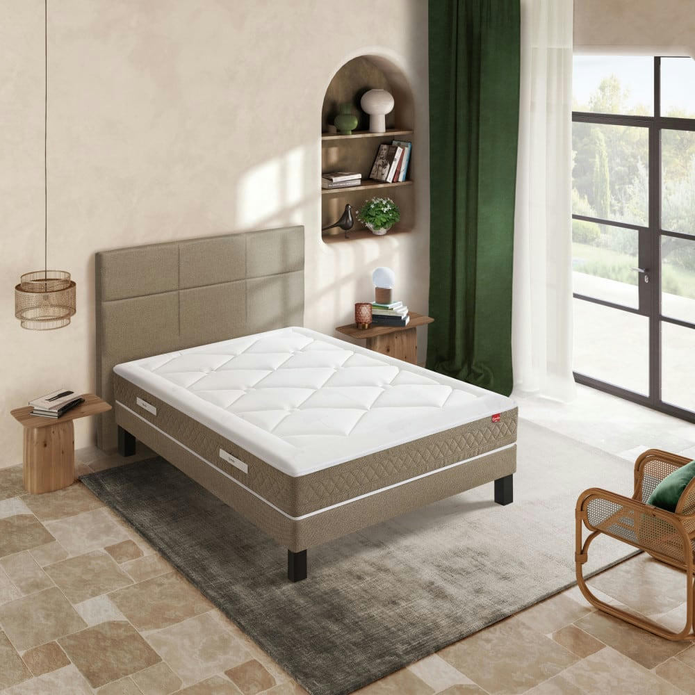 NÉRÉIDE - Matelas 100% ressorts à mémoire de forme, épaisseur 28cm, accueil moel