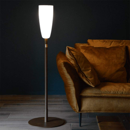 Base support rouille pour lampadaire - Paranocta