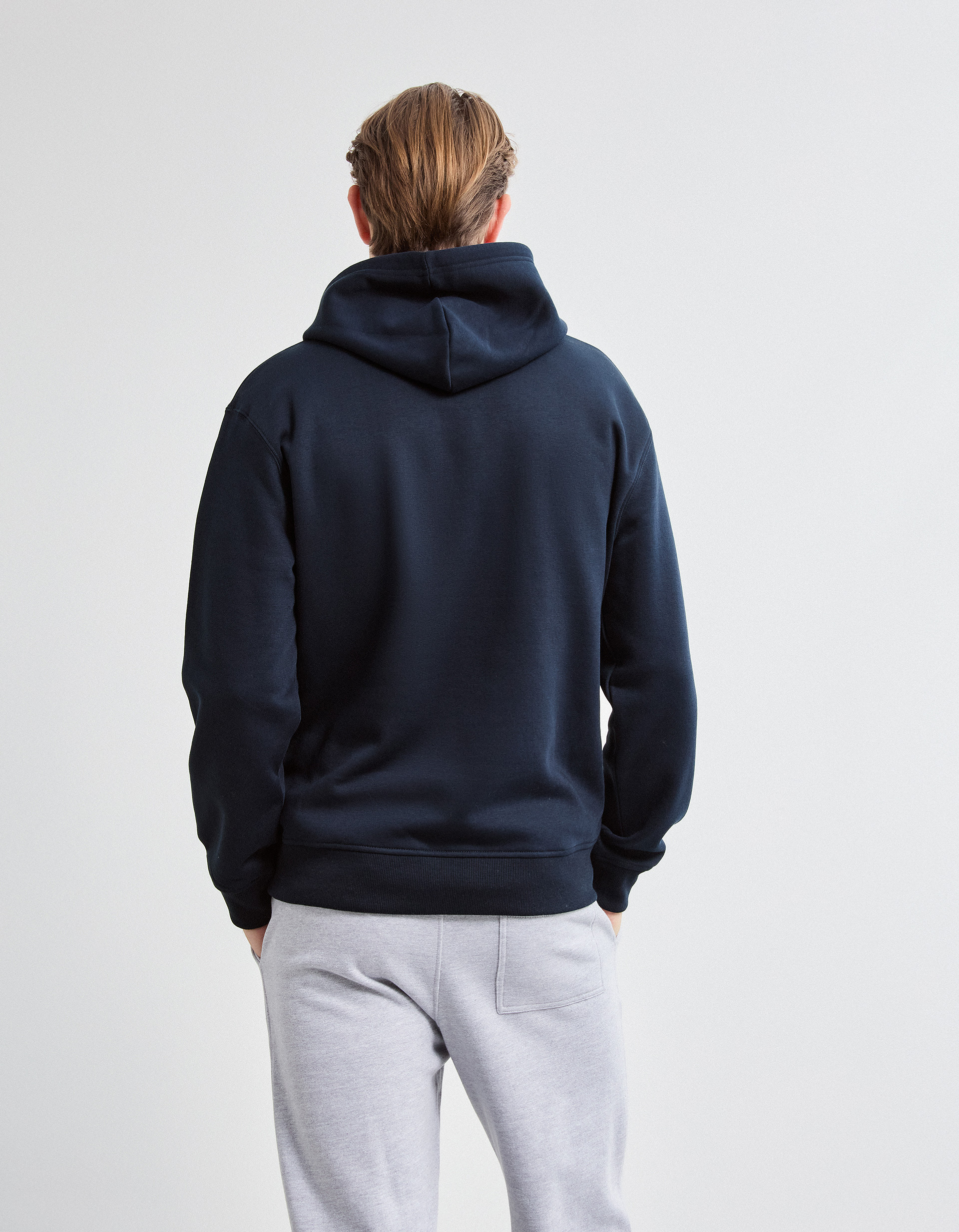 Sweatshirt com Capuz, Homem, Azul Escuro