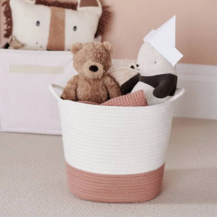 Great Little Trading Company Rope Storage Basket -Terracotta