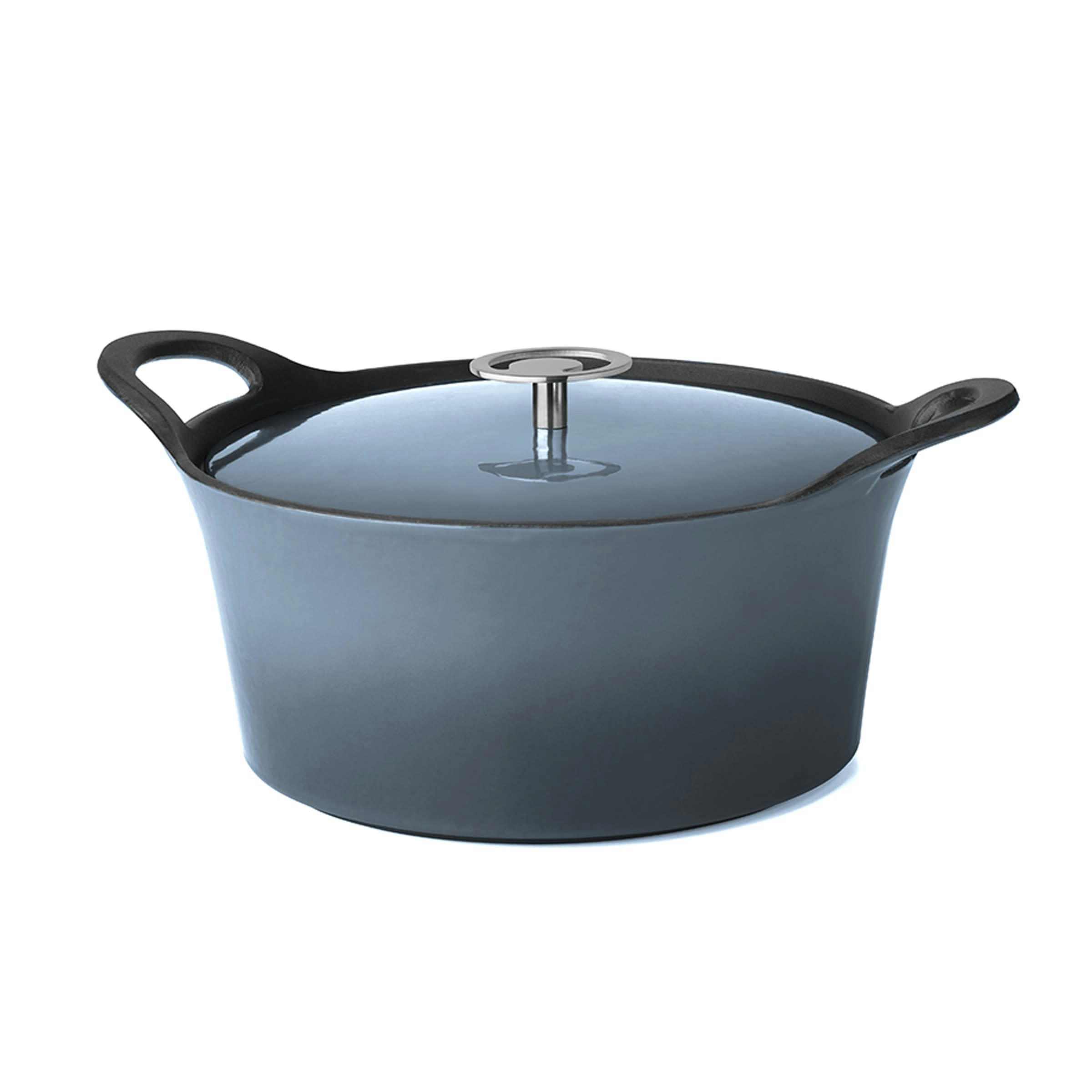 VOLCAN - Cocotte ronde bleue 20cm