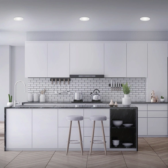 LED-Einbauleuchte »FLAT IN«, ∅: 12 cm, Höhe: 2,8 cm, 21 W