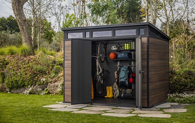 Keter Newest Shed 9x7ft - Rosewood