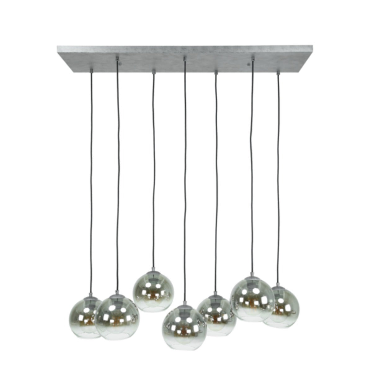 Giga Meubel Hanglamp Bubble Shaded - Glas - 7-Lichts - 40x110x150cm