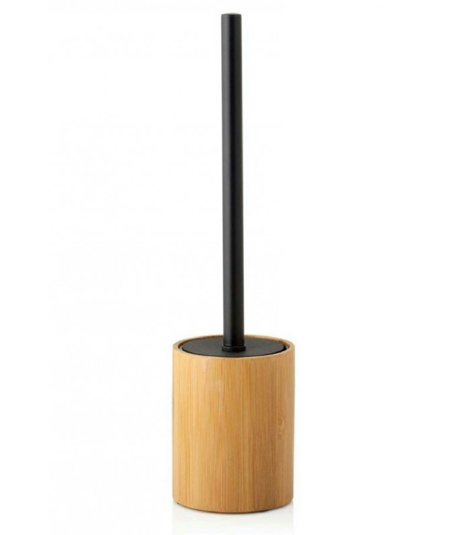 BAMBOU - Brosse WC en bambou et polyrésine noire