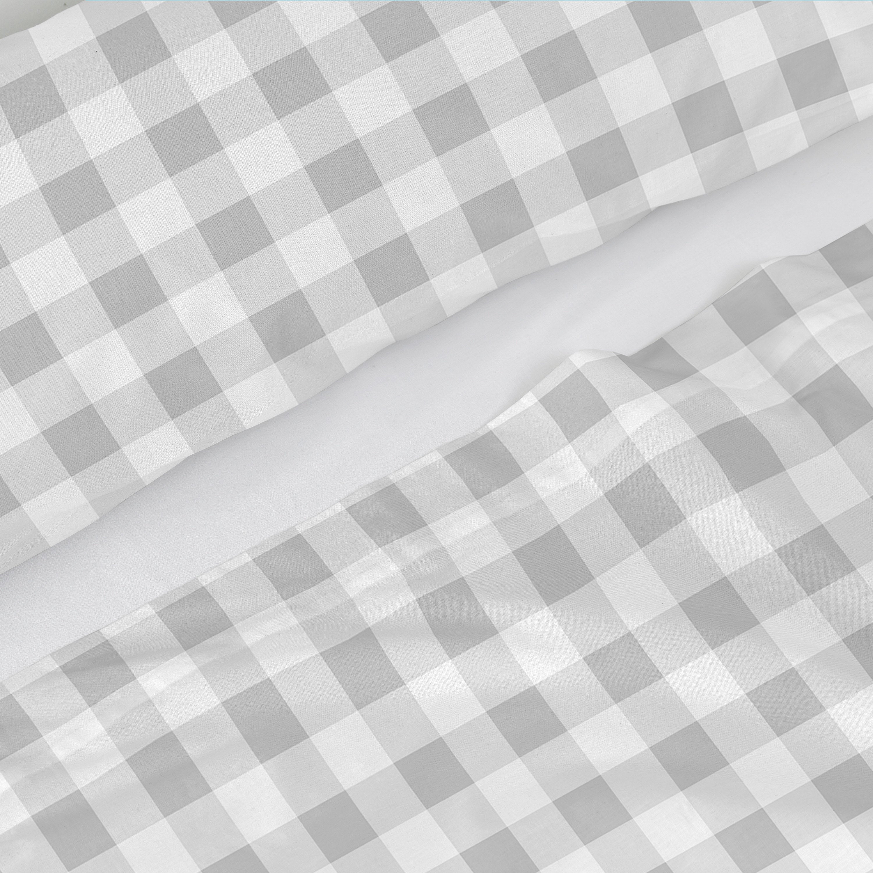 Vichy Laken Set 2-delig Grijs Basic Kids, Grijs, 100% katoen, de kwali