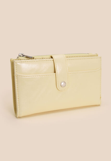 Womens Lemon Yellow Slimline Purse