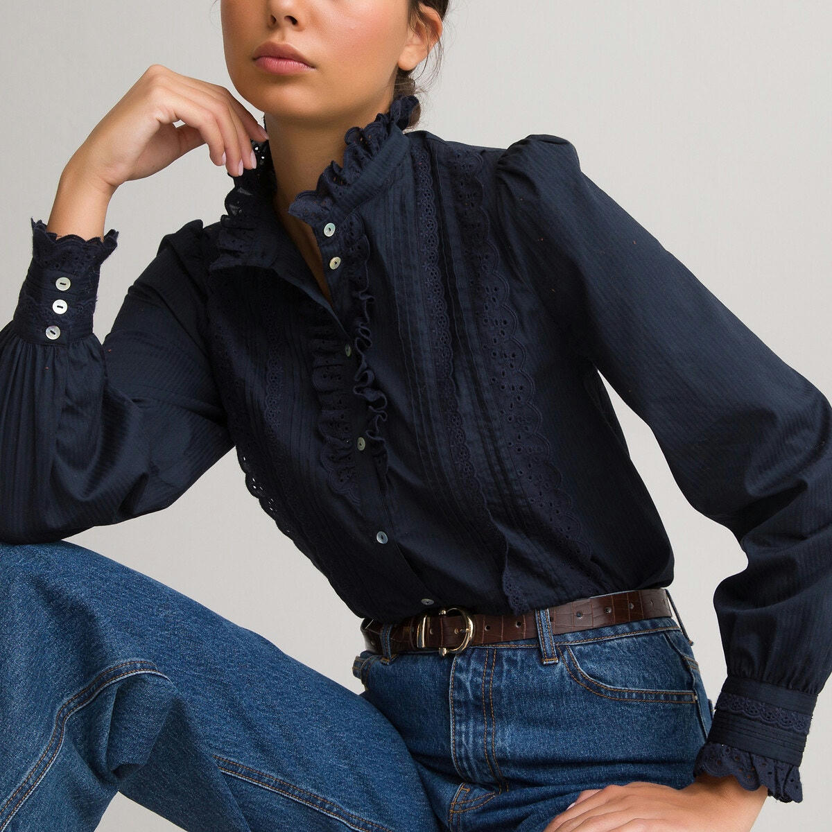 Blouse victorienne Signature, pur coton