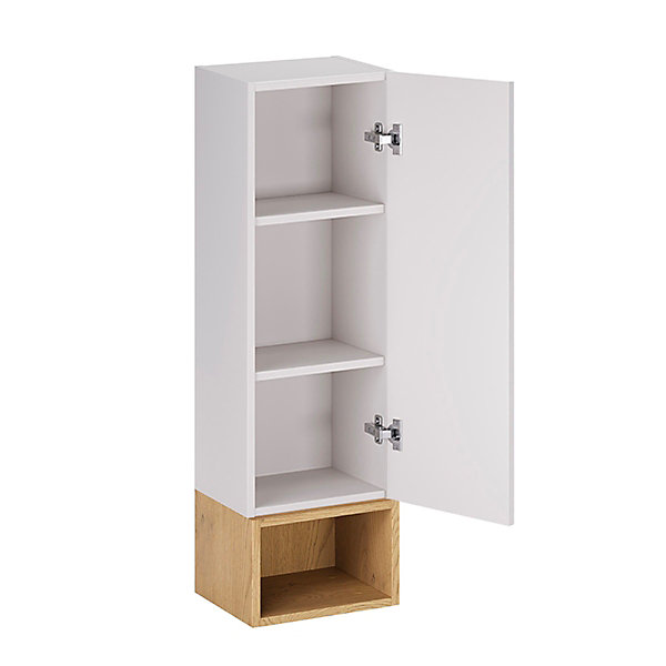 Armoire murale 1 niche Oria Blanc mat