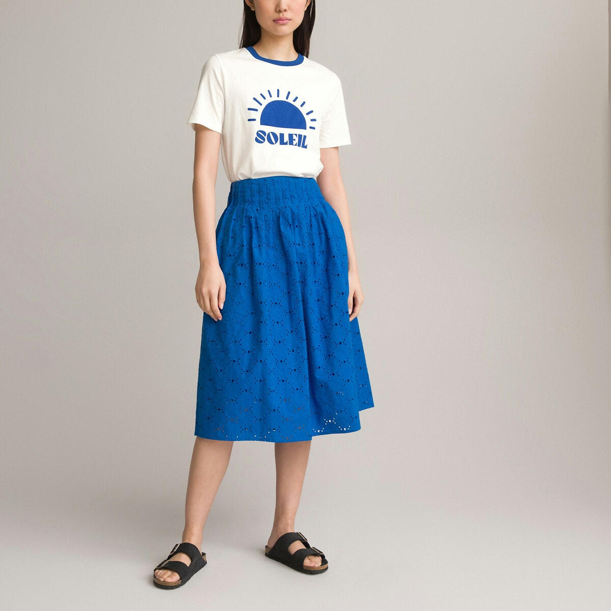 Jupe en broderie anglaise