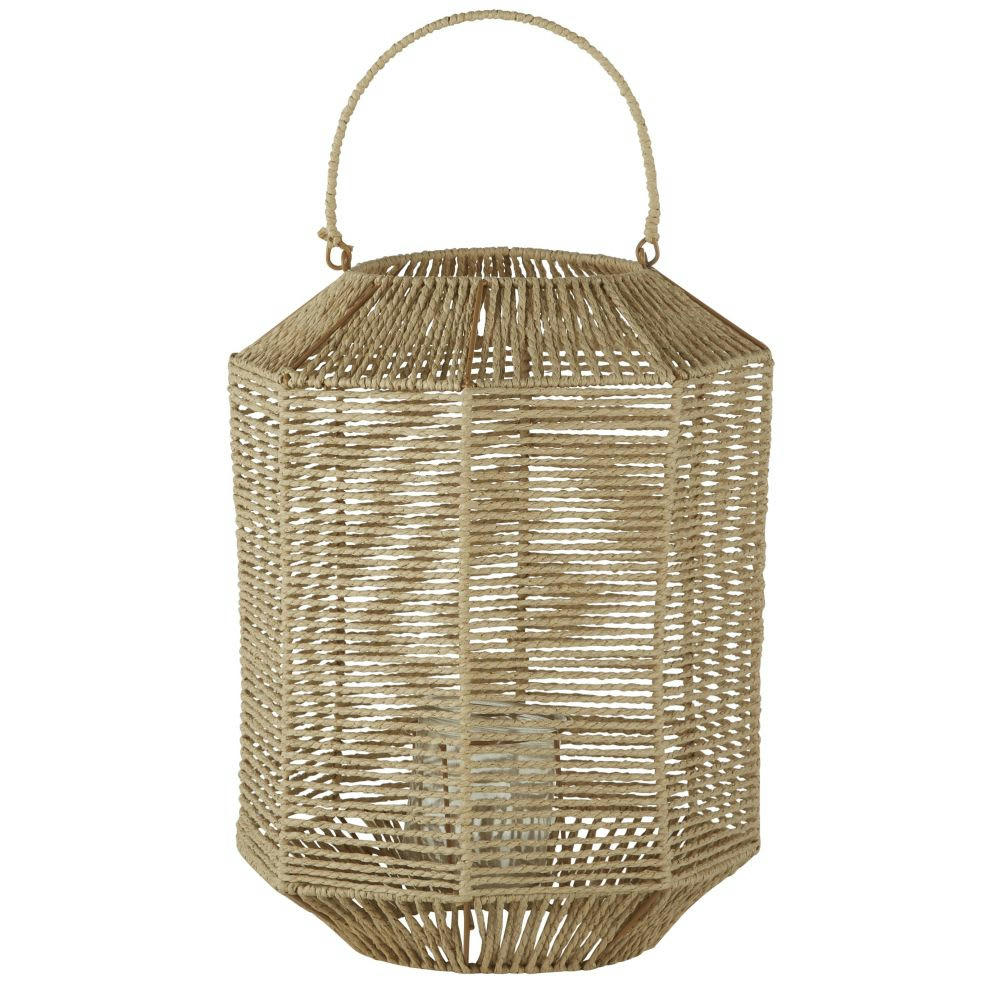 SARTENE - Photophore en corde marron