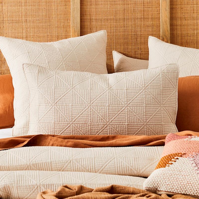 Prism Sand Quilted Quilt Cover Separates