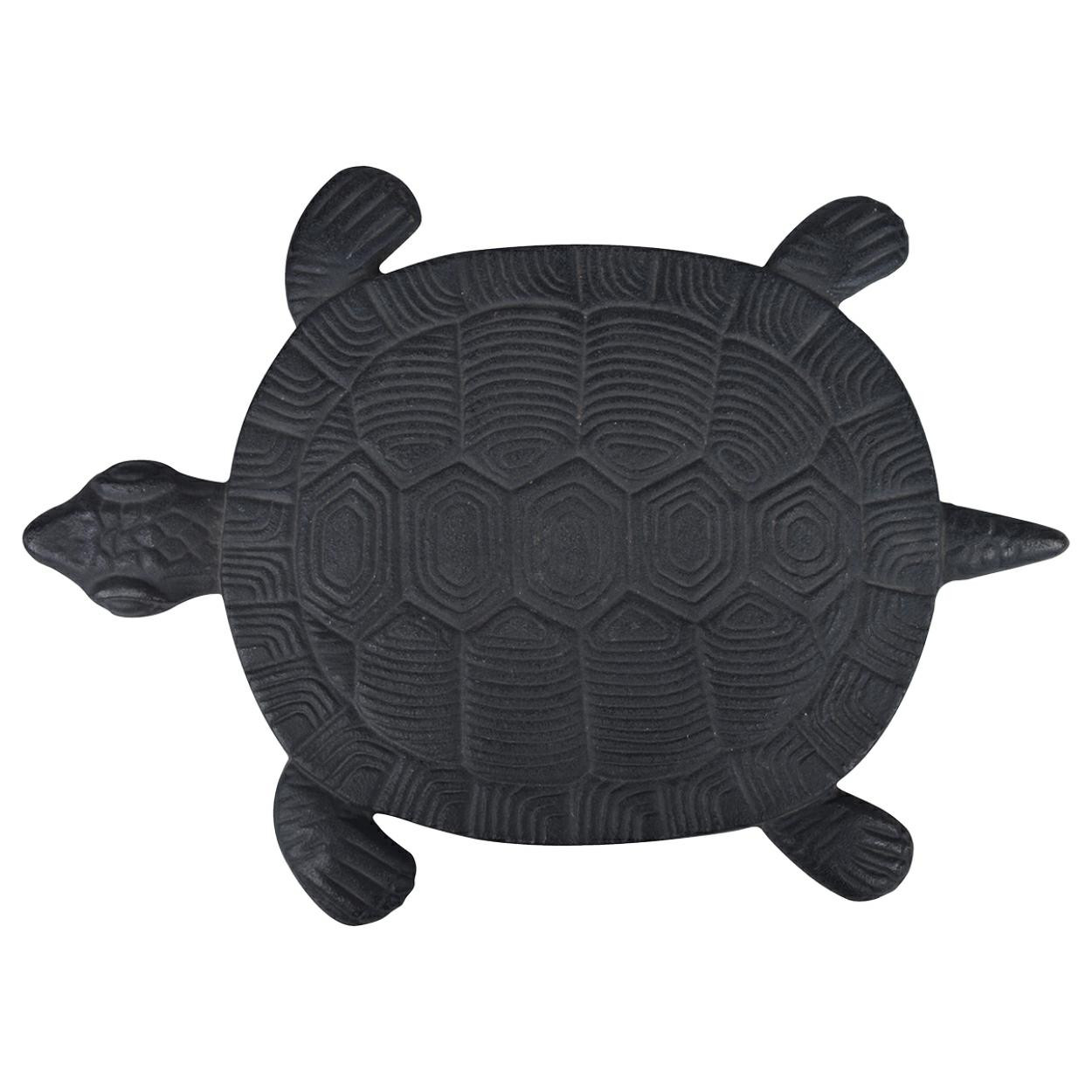 Ozdoba ogrodowa żeliwny brązowy żółw 32x23 cm dekoracja