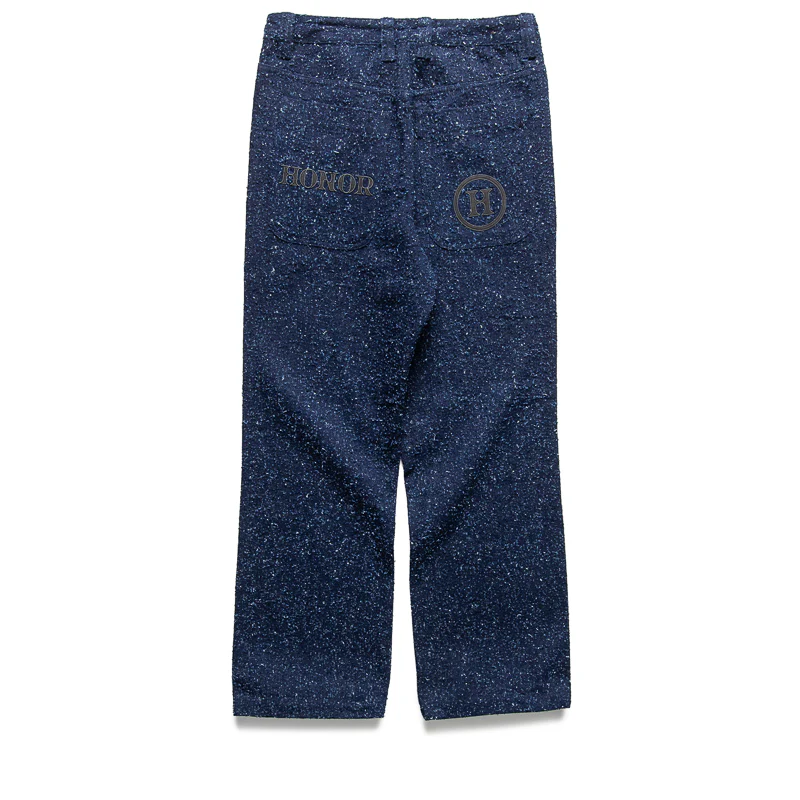 Honor The Gift Nep Yarn Wide Leg Pants - Blue