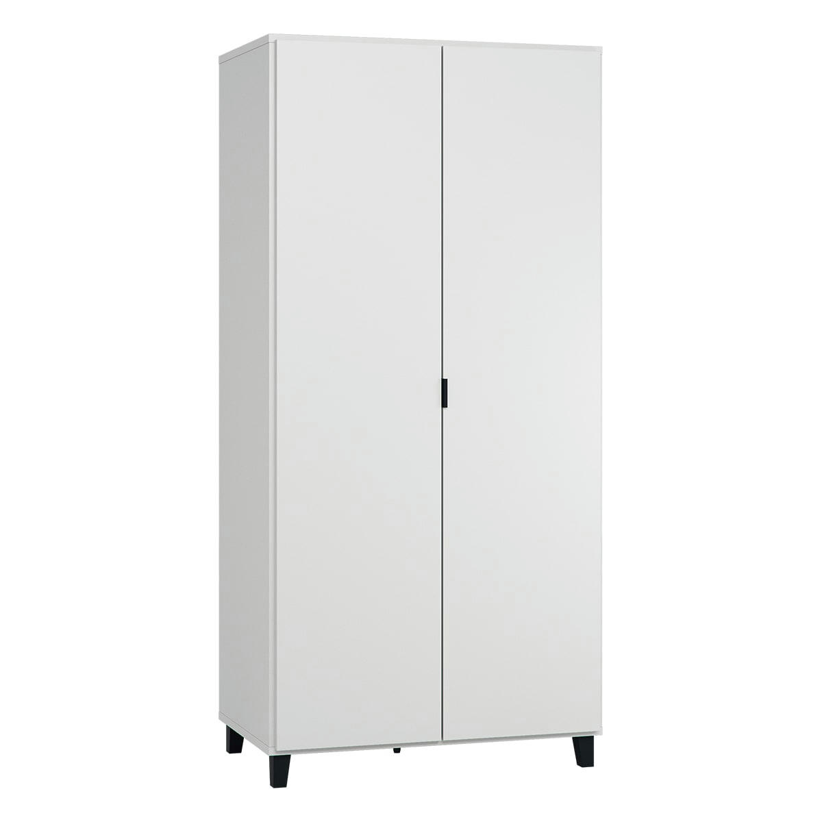 SIMPLE - Armoire 2 portes blanc