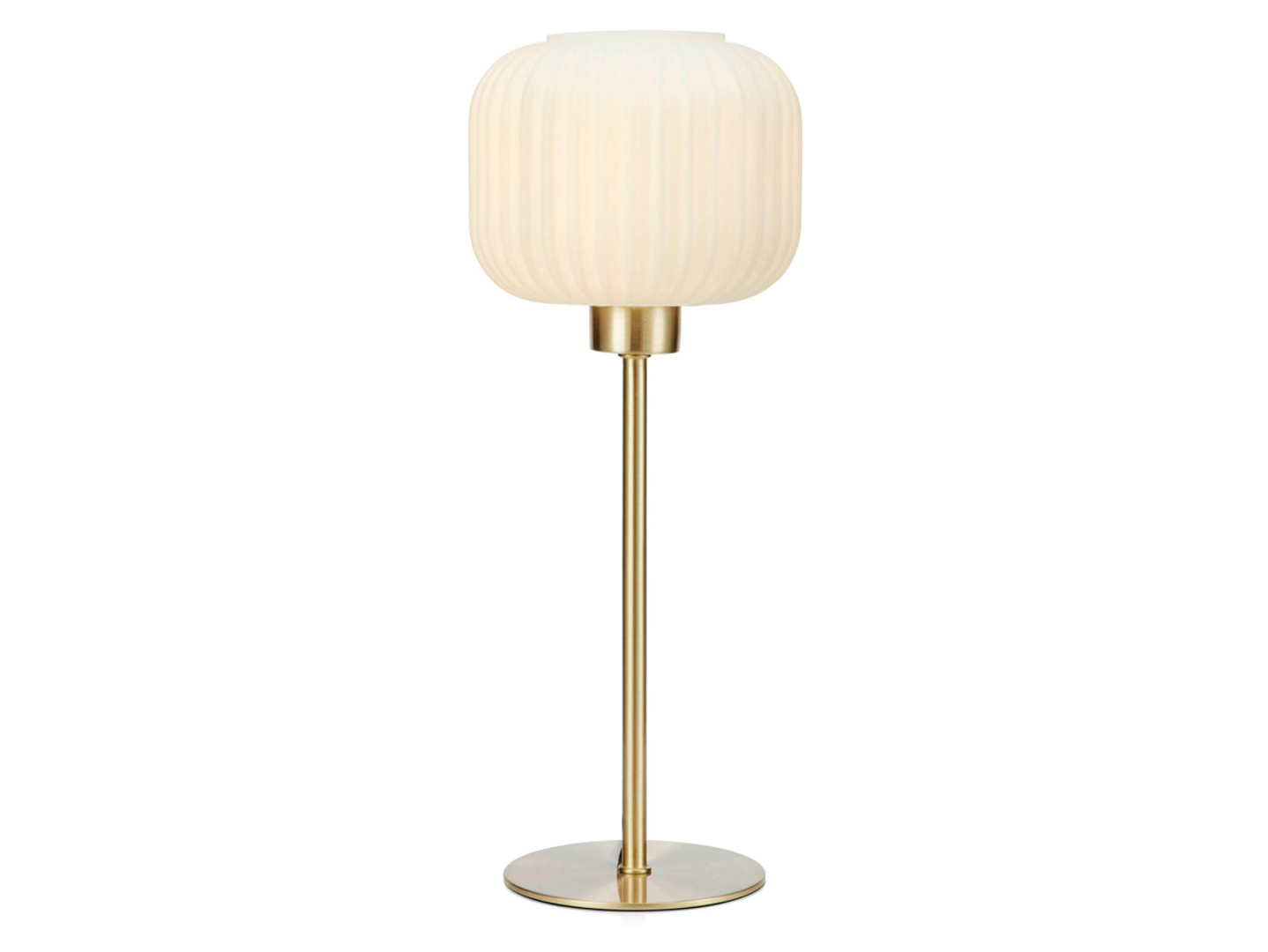 Lampa stołowa Sober szklana biała