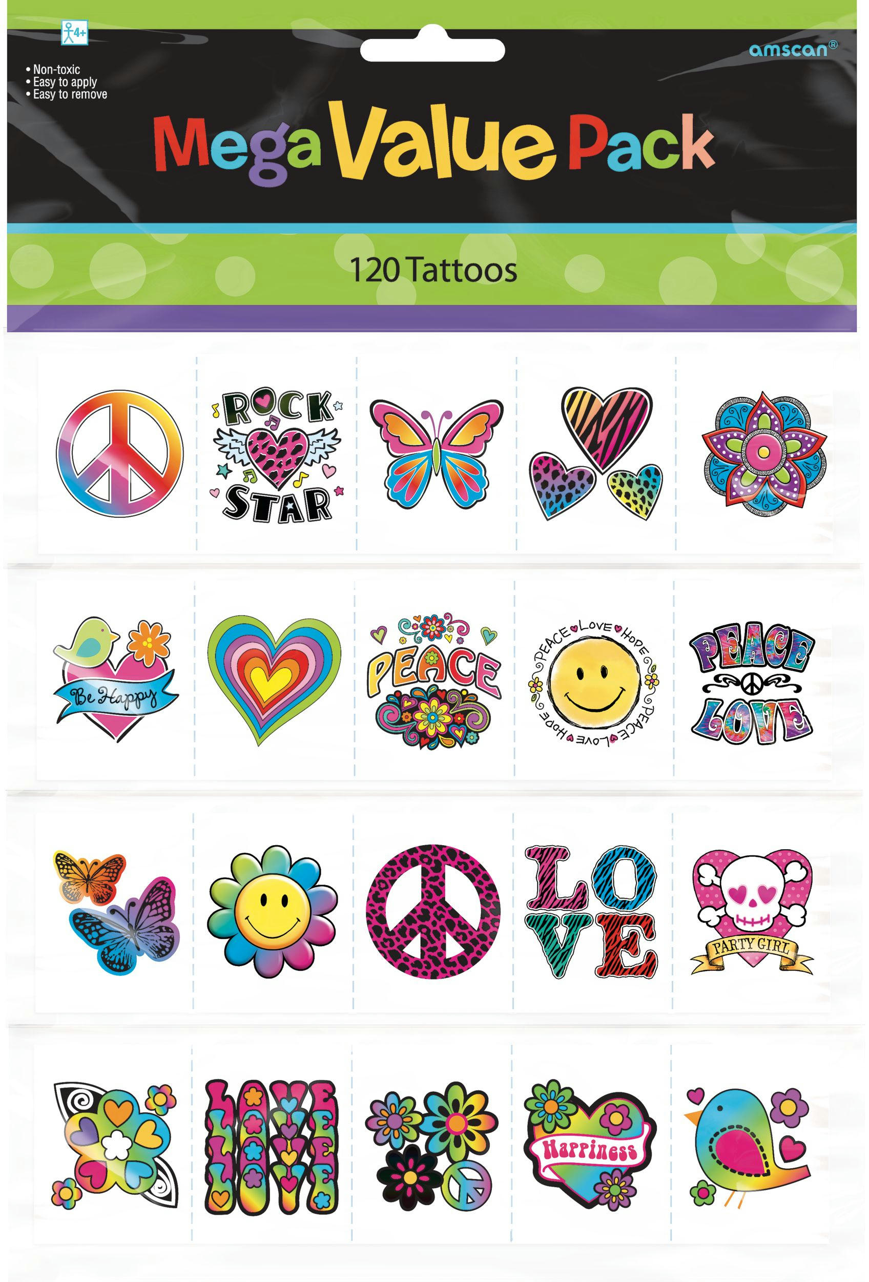 Tween Tattoos, 24-pk