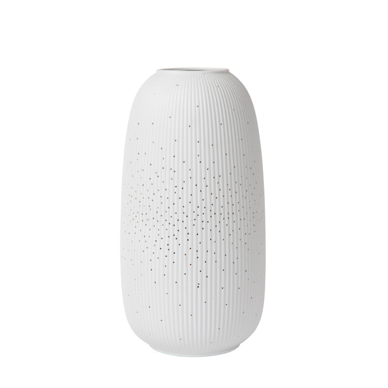 Lampe de table Flores blanche Ø 17,5 cm E14 25 W LUCIDE