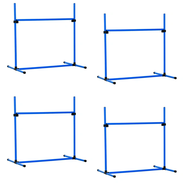 Agility Ausrüstung, blau, für Hunde