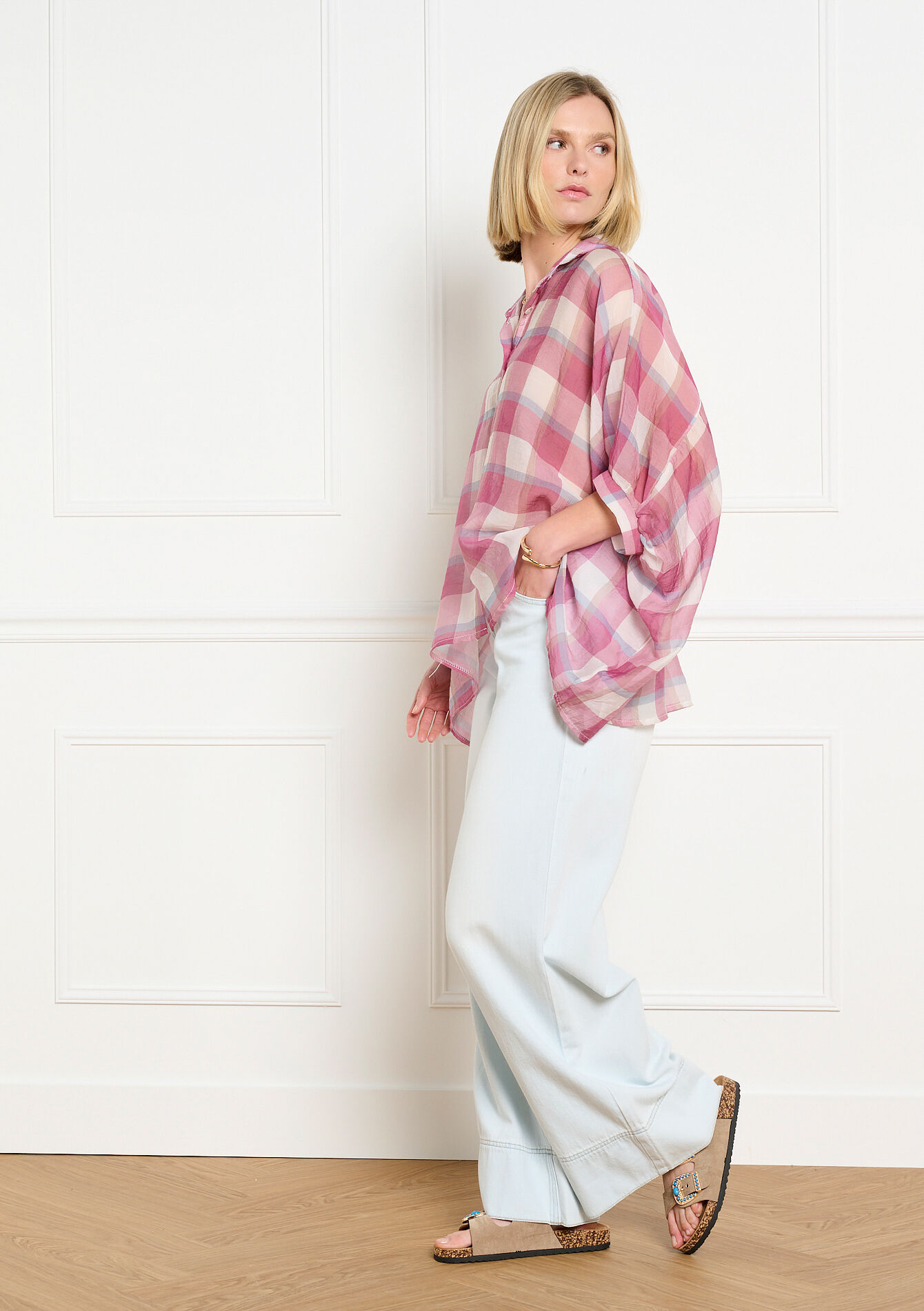 Losvallend geruit overhemd