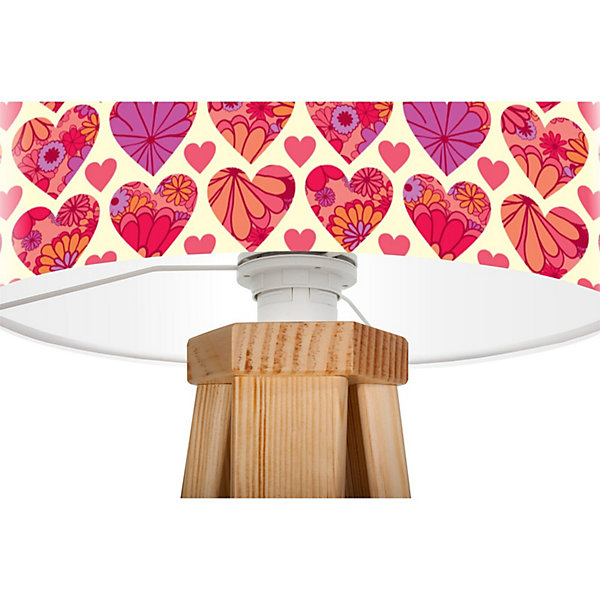 Lampe de chevet kids foto-357 30 x 30 x 45 cm Bois clair