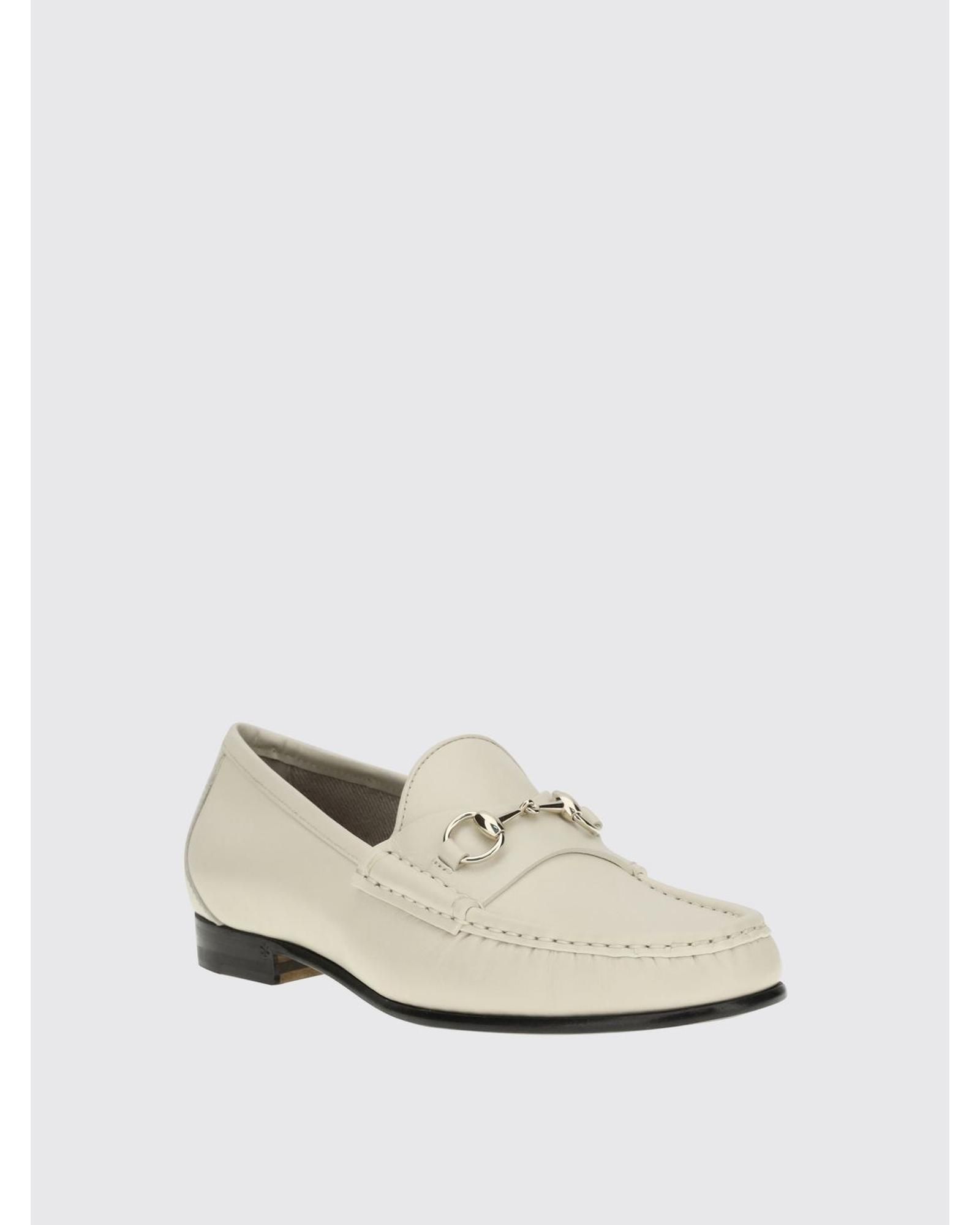 Gucci Horsebit Loafers Wo - White