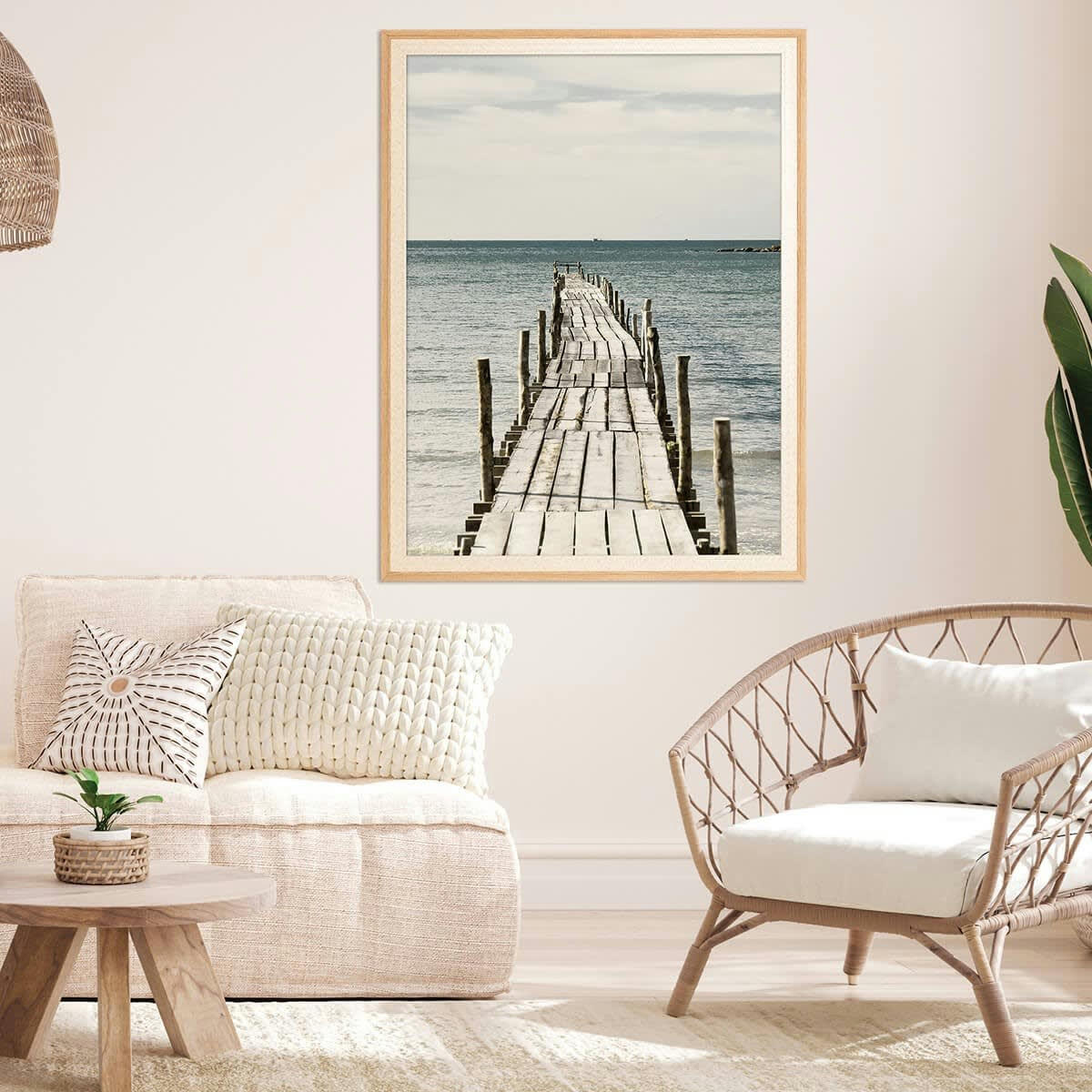 PALMA - Cadre photo bois 60x80 cm verre acrylique résine recyclée