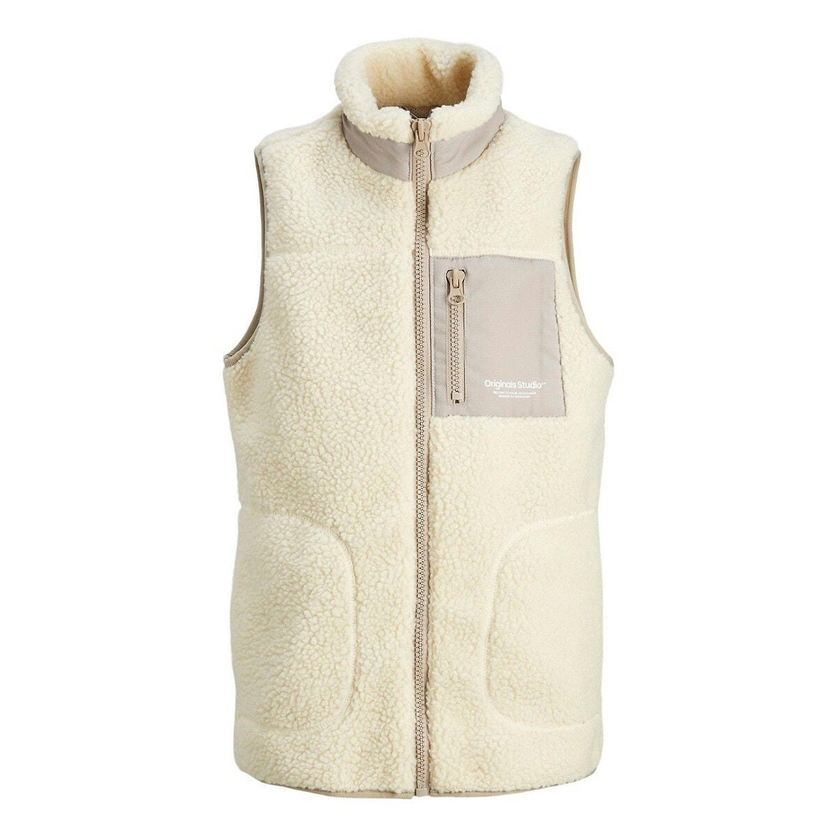 Veste sans manches en fourrure d'imitation