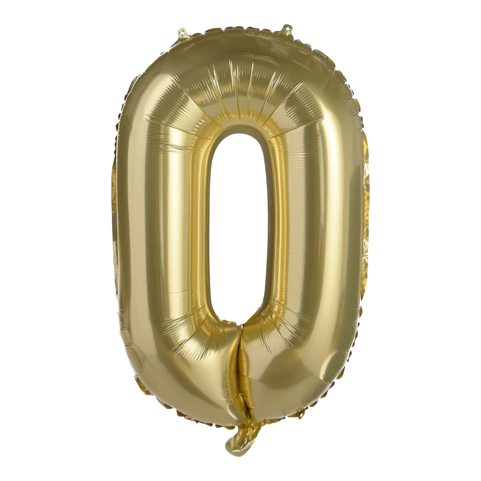 XL-Folienballon Nummer 0 Gold,H 700 mm