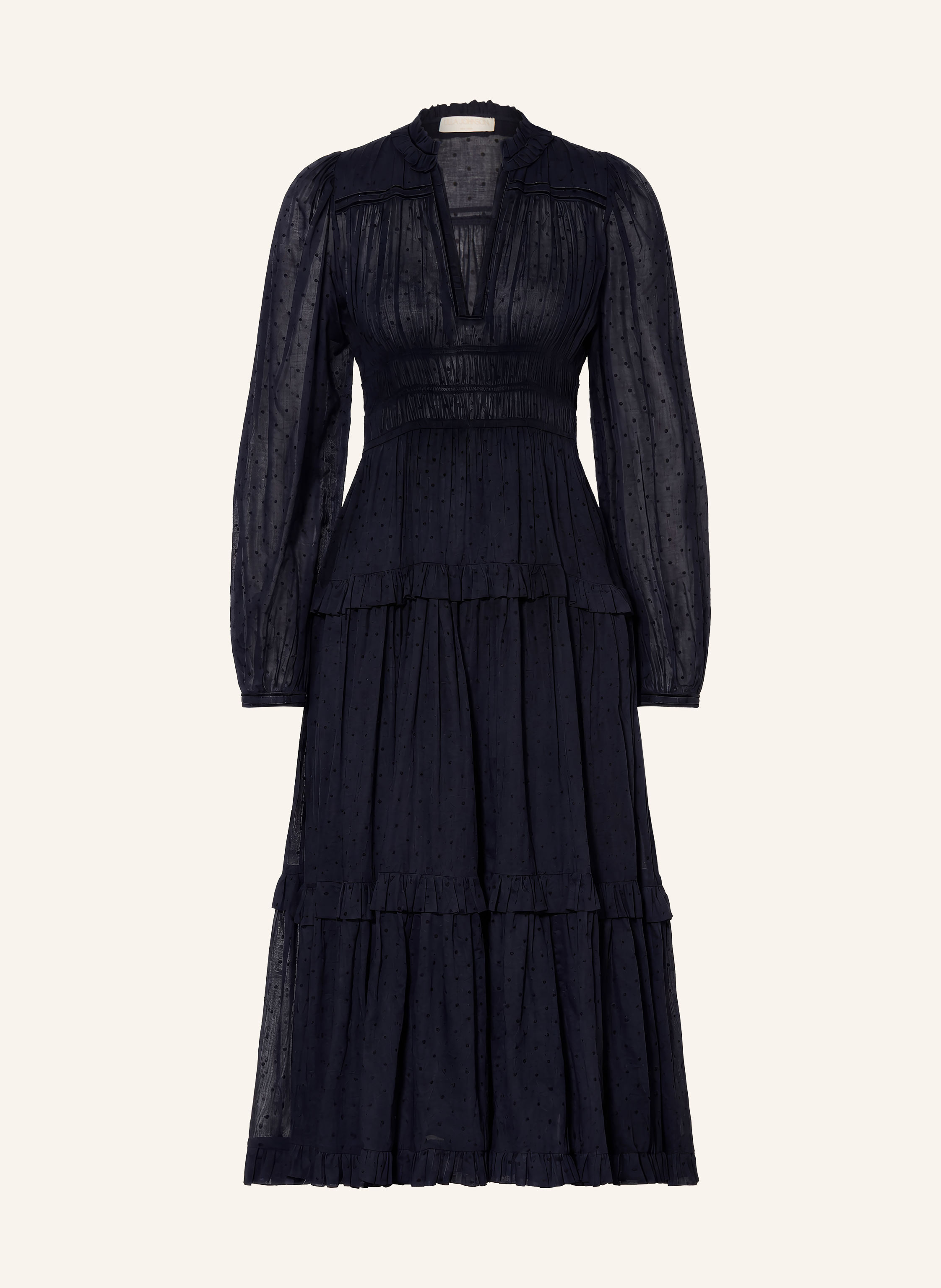 ULLA JOHNSON Kleid ARDELLE mit Rüschen