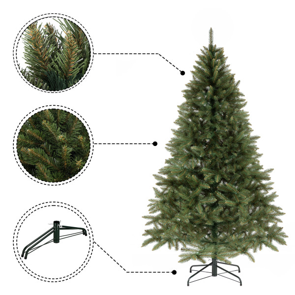 Choinka sztuczna premium 220 cm świerk kaukaski