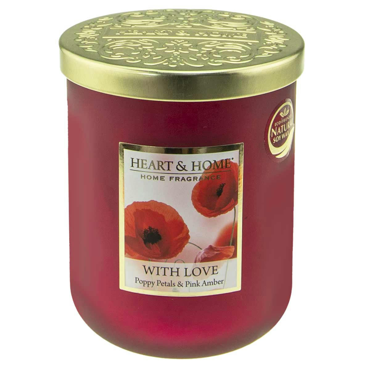 - Grande bougie à la cire de soja amour