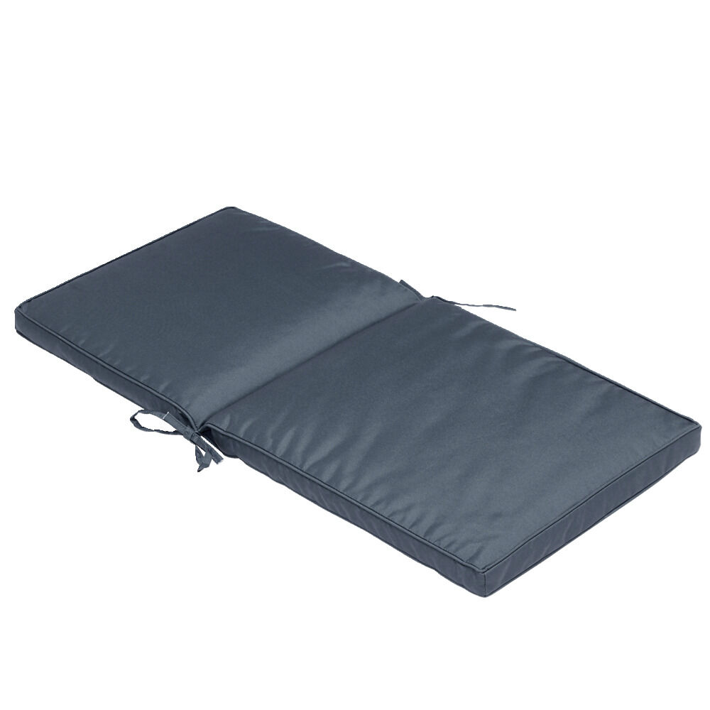 Coussin fauteuil Oxford gris anthracite 90x42xép4cm