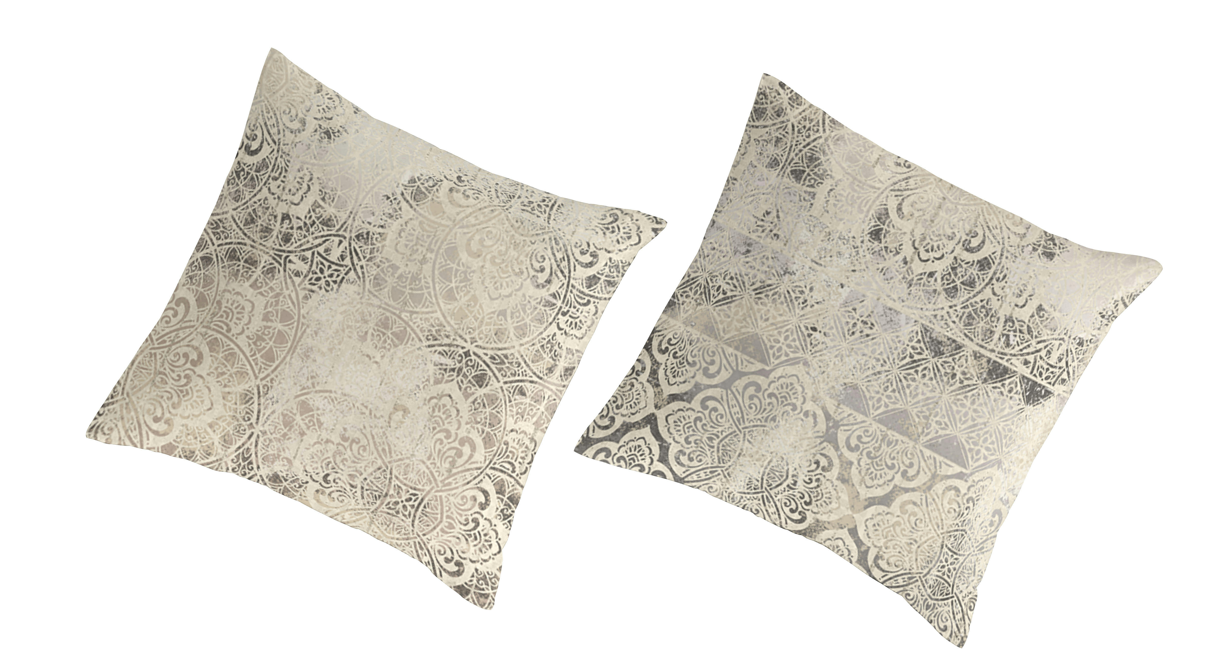 ALAIN TO - 2 taies d'oreiller en coton bicolore 65x65