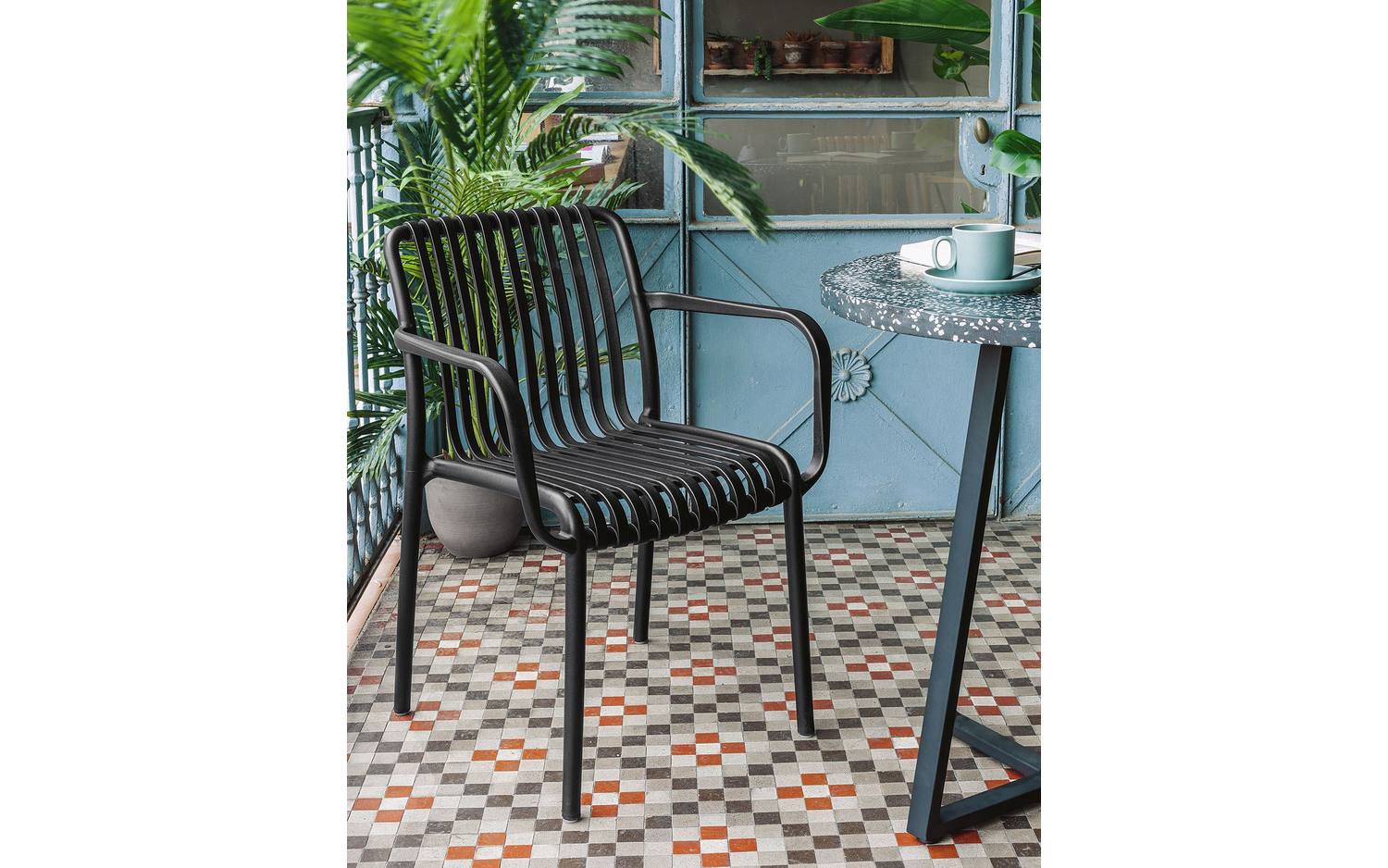 Kave Home - Isabellini tuinstoel zwart