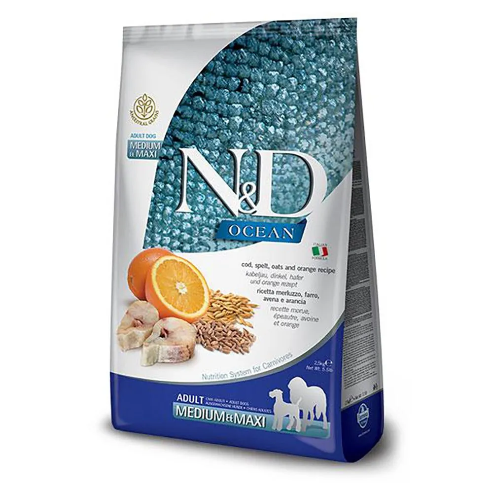 Farmina Ocean Low Gain Medium Maxi Cod Dog Food 12kg