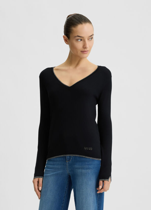 Maglia con scollo a V