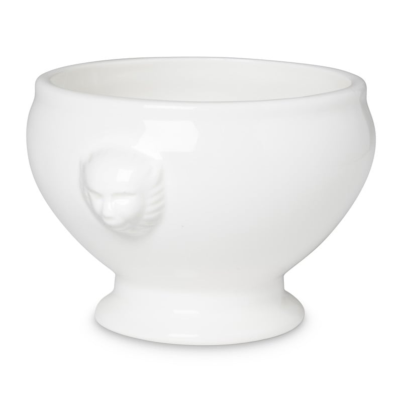 Soepkom met oor leeuw - wit - &Oslash;11x8 cm