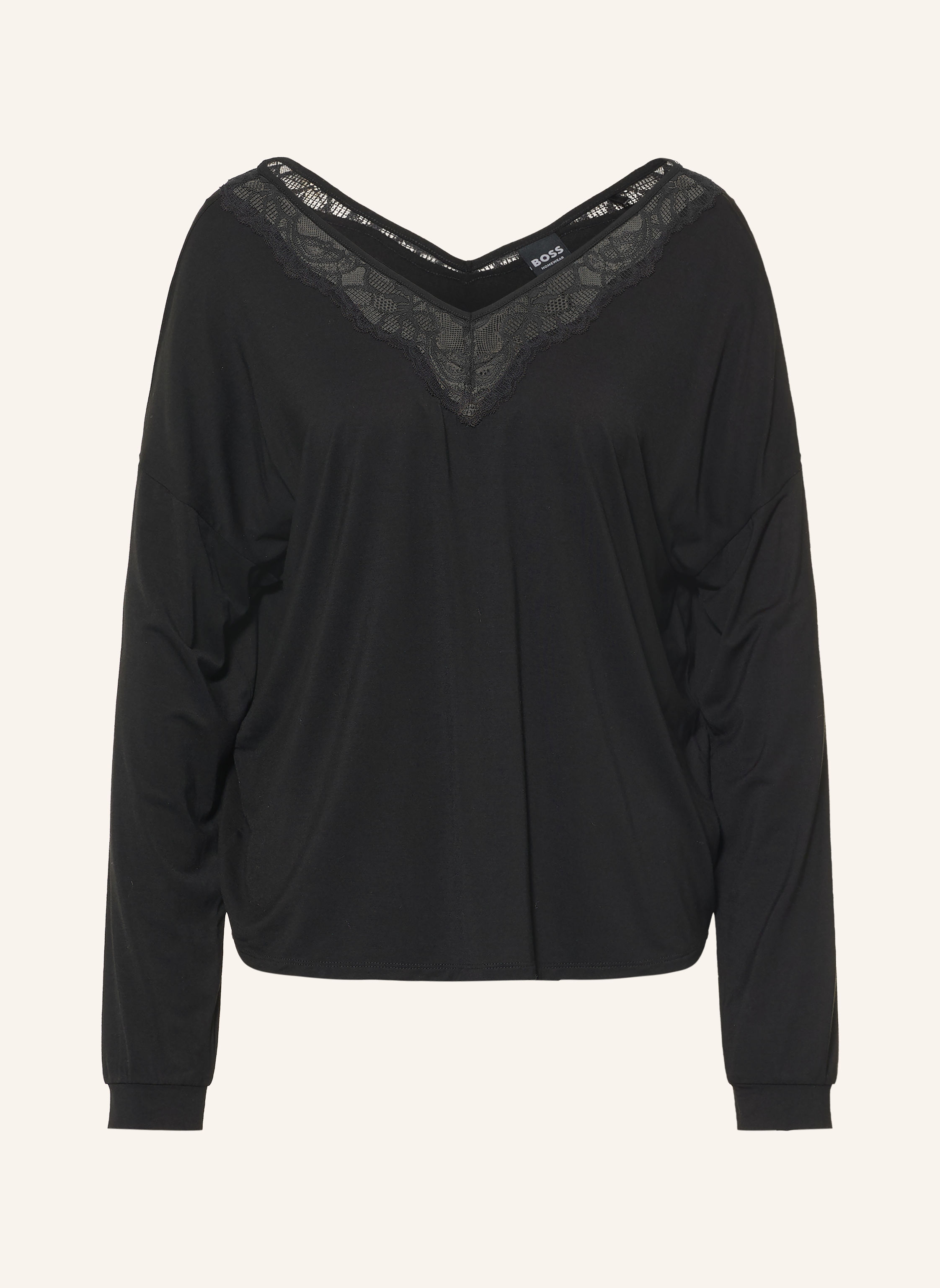BOSS Schlafshirt BLOSSOM mit Spitze