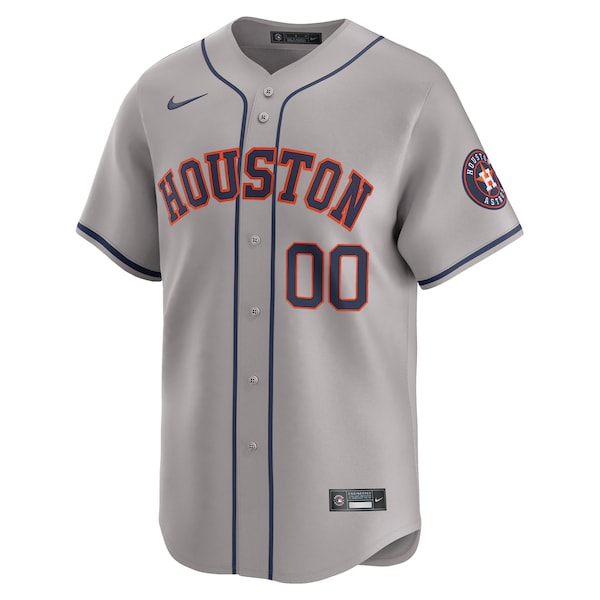 Houston Astros Nike Away Limited Custom Jersey - Gray