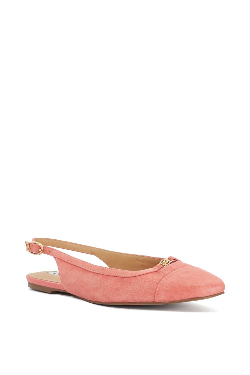 Dune London Hanna' Suede Ballet Pumps