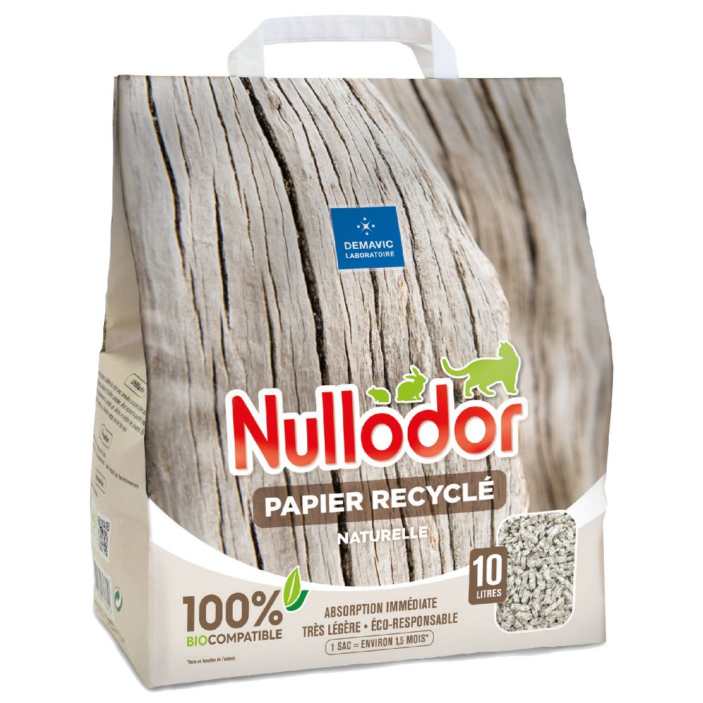 Nullodor Paper Recyclé Cat Litter