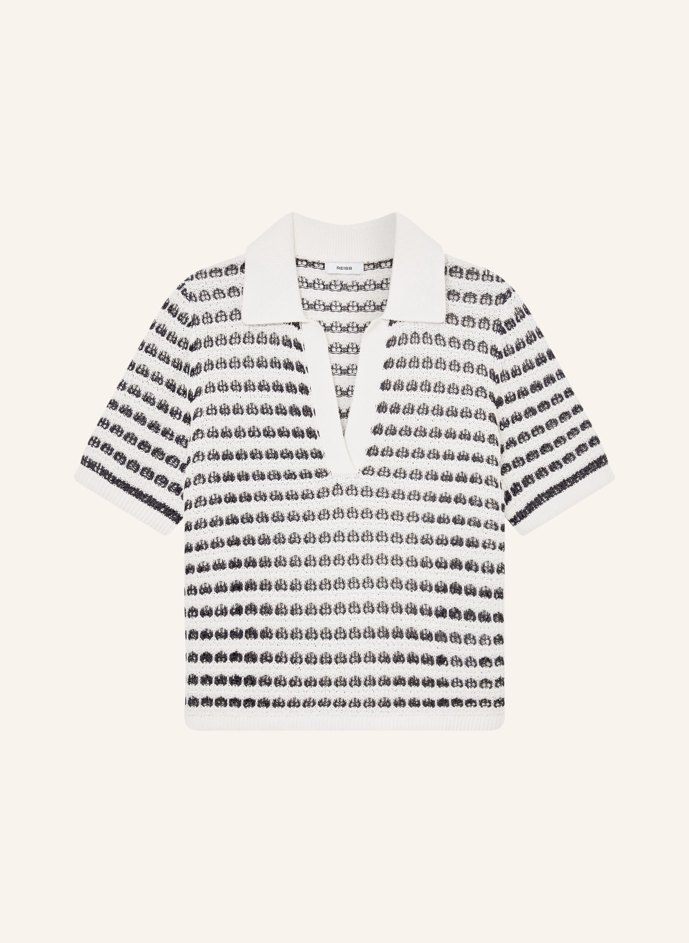 REISS Strick-Poloshirt GEMMA