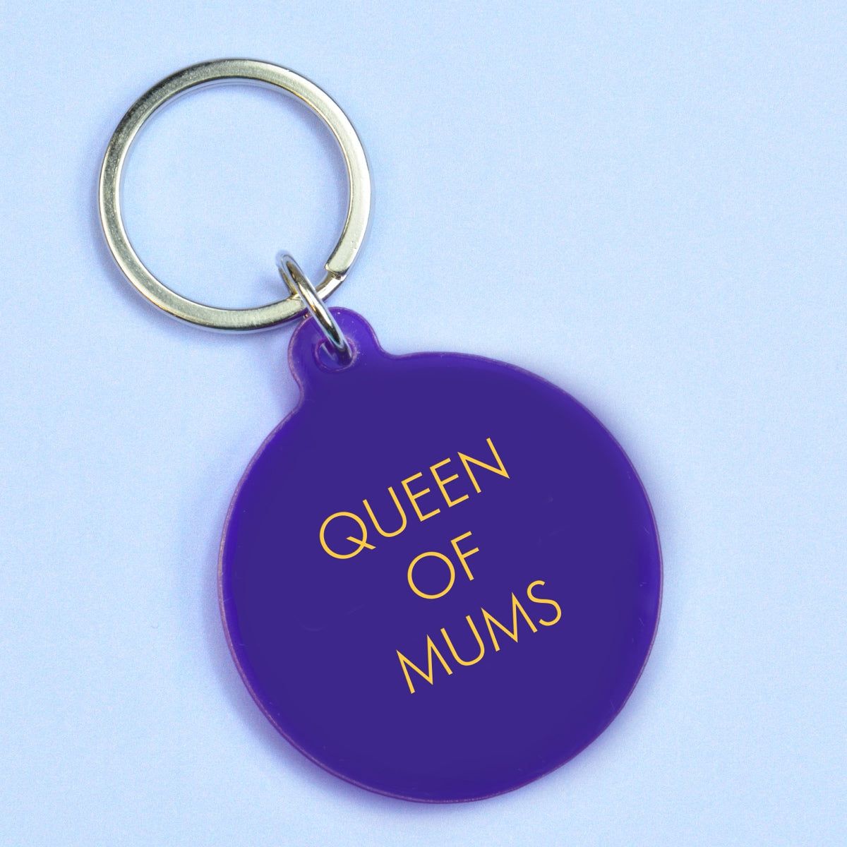 Flamingo Candles Queen of Mums Keyring