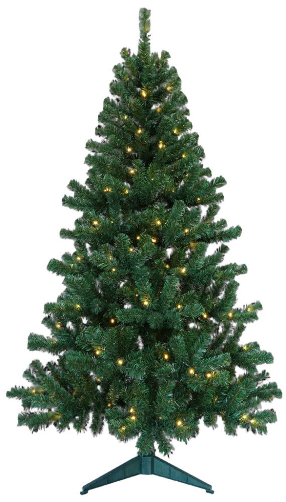 KUNSTIG JULETRE 210CM LED GRØNN