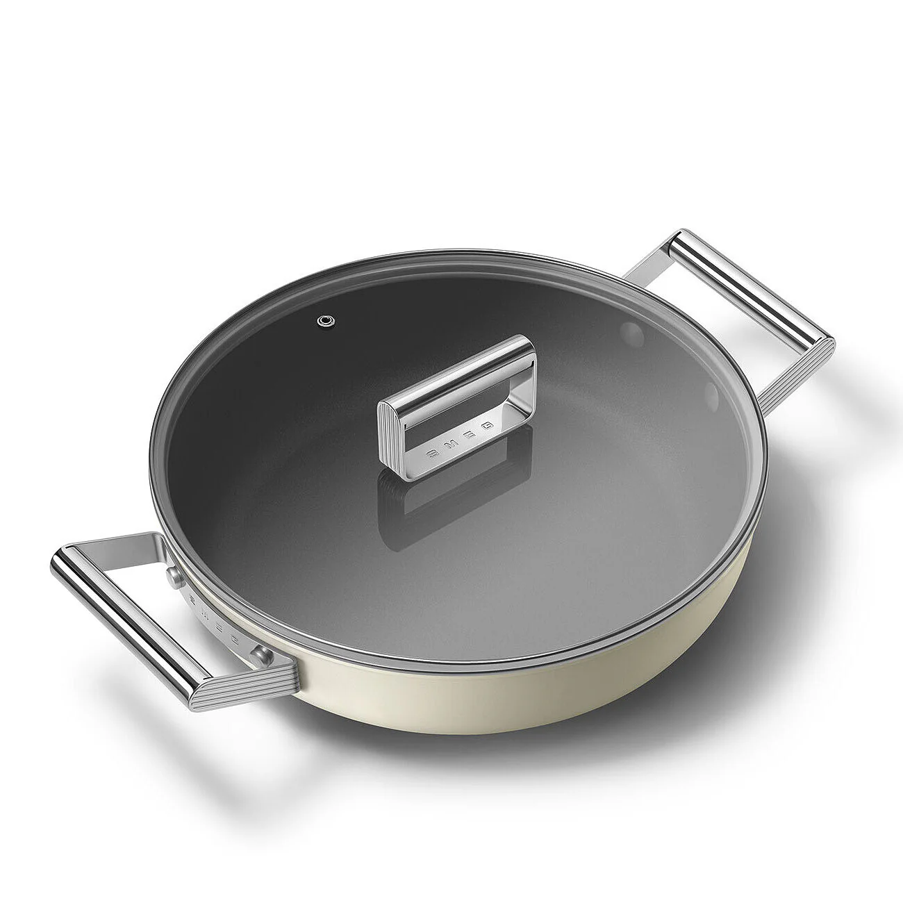 Deep Pan 28cm with Lid Cream