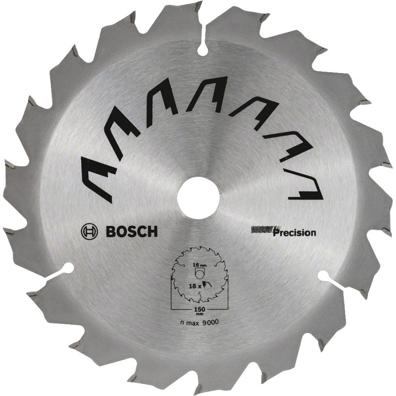 Lame de scie circulaire Precision 18 dents Ø 150 x 16 mm BOSCH