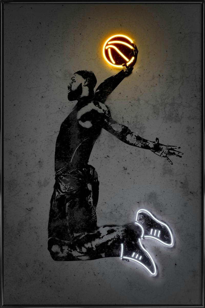 JAMES - Affiche dans cadre standard (noir) noir 40x60