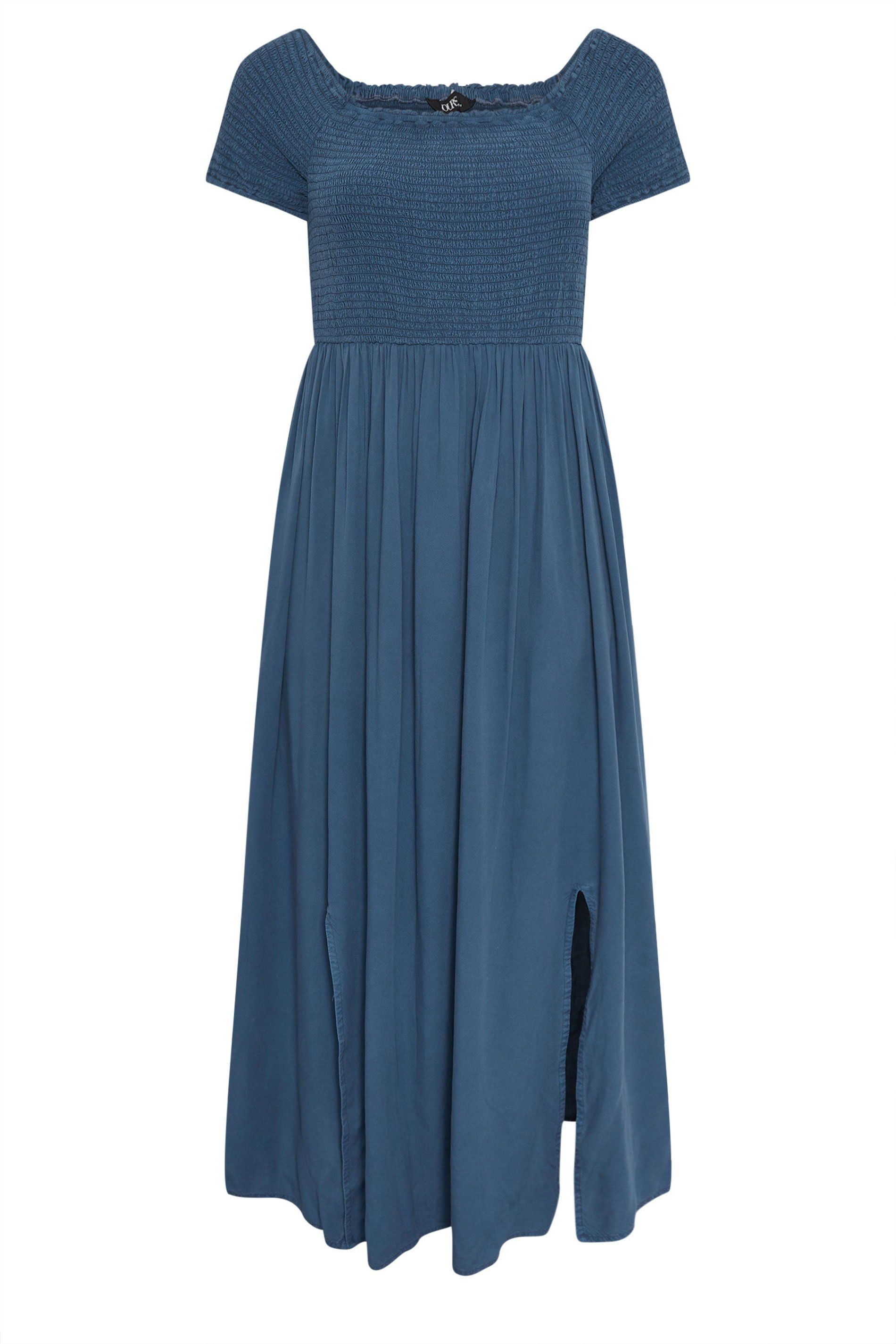 Yours Chambray Bardot Maxi Dress